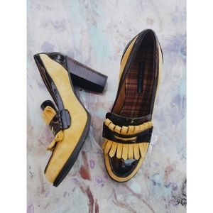 🎉Tommy Hilfiger Tan Suede Leather Moccasin Heels